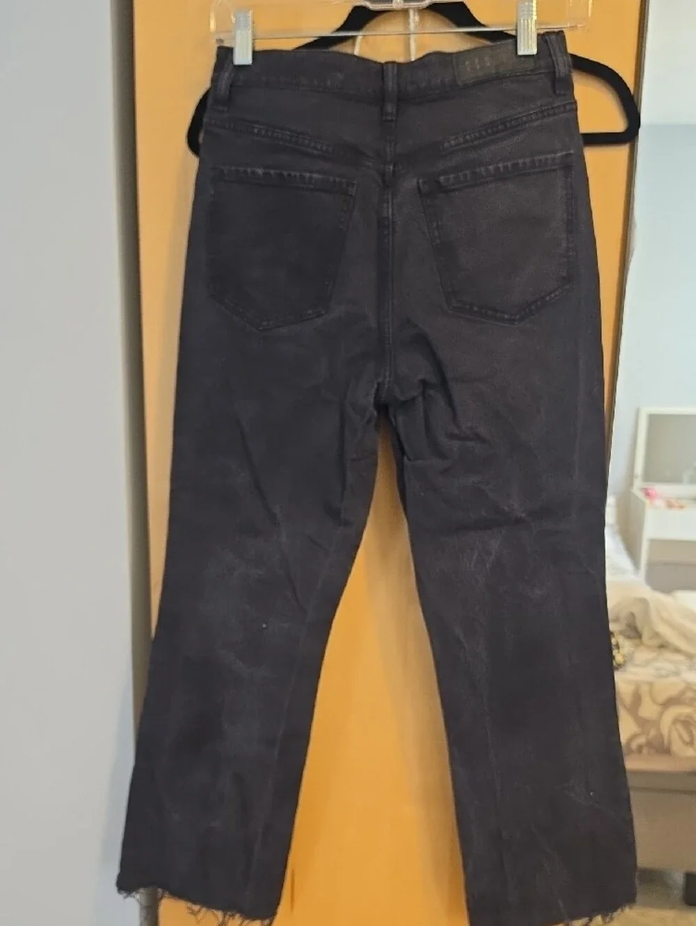 PacSun Woen's Black Crop Bootcut Jeans